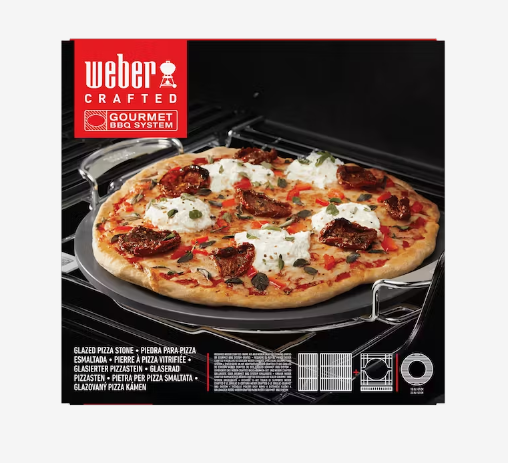 WEBER CRAFTED Gourmet BBQ System Glazed Pizza Stone