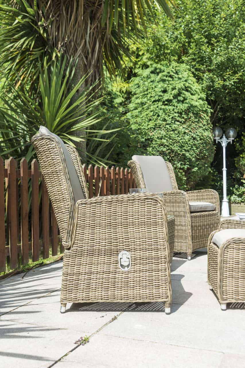 Seville Deluxe Reclining Lounge Set- GREY